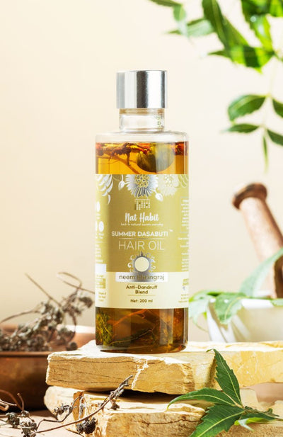 Nat Habit Neem Bhringraj Summer Hair Oil 200ml
